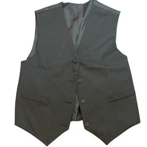 Gray Pinstripe Vest